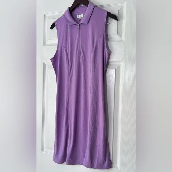 Greg Norman Sleeveless Golf Dress Purple Size Large NWT Women’s Golfwear - Picture 2 of 13